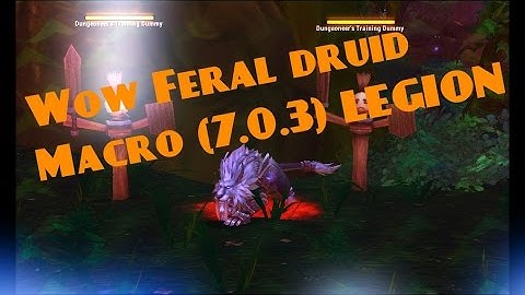 Wow Feral druid macro 7.0.3 LEGION
