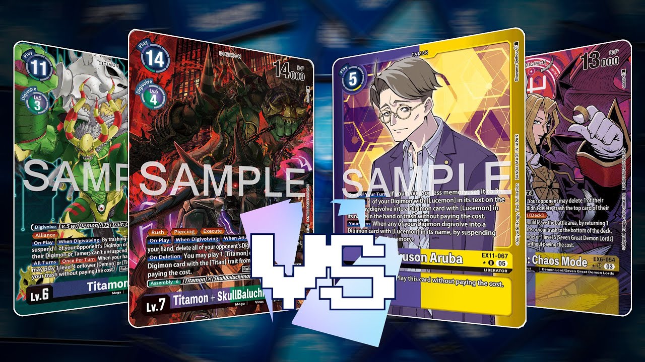 Титаны против Люцемона | EX11 | Карточная игра Digimon