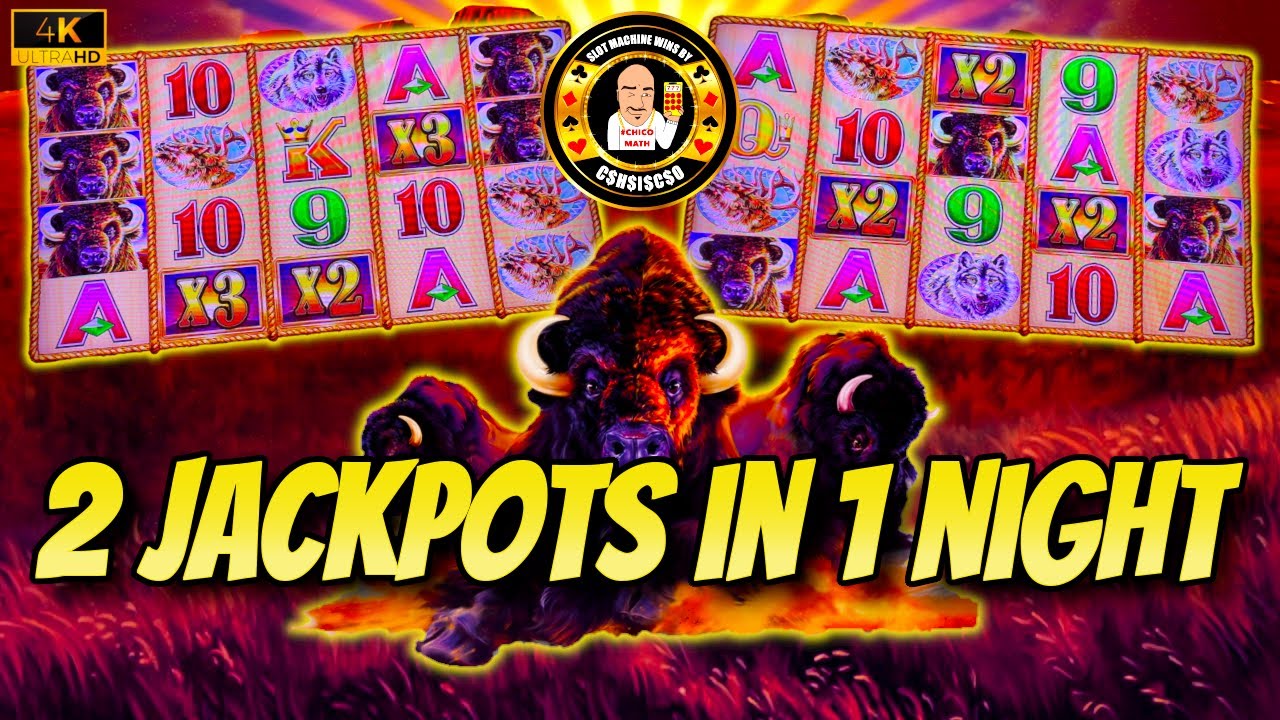 2 JACKPOTS in 1 night on Buffalo Gold Slot Machines