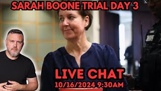 Sarah Boone Trial Day 3 Live Chat Stream Morning Session