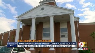 Power outage closes Warren County polling location