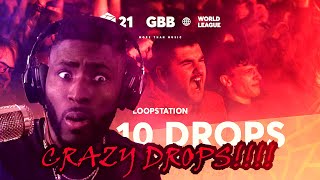 THIS IS CRAZY!!! TOP 10 DROPS  Solo Loopstation | GRAND BEATBOX BATTLE 2021: WORLD LEAGUE (REACTION)