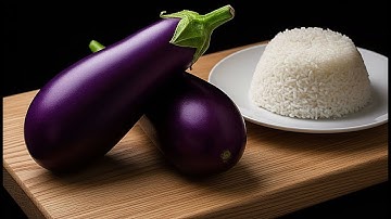 No oven!  1 cup of rice and 2 eggplants!  Healthy dinner in 15 minutes!