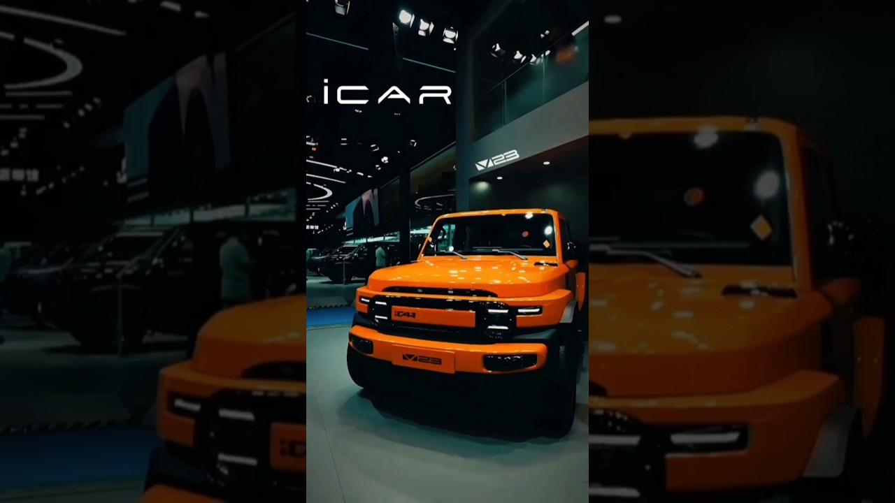 Chery iCAR V23 Orange Edition: Retro Meets Futuristic SUV