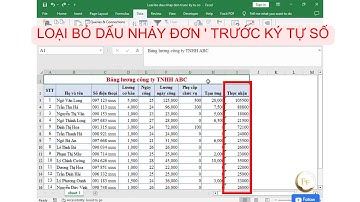 LOẠI BỎ DẤU NHÁY ĐƠN 