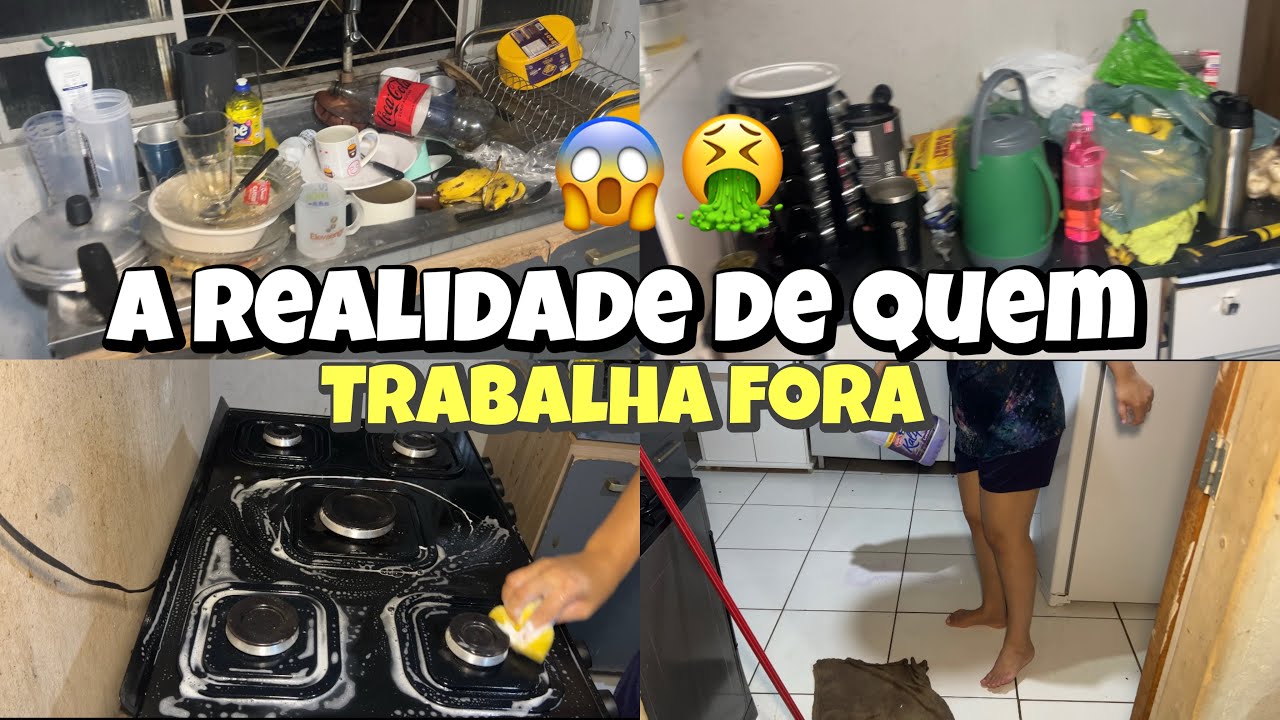 CHEGUEI DO TRABALHO E OLHA A SITUAÇÃO DA MINHA CASA… ROTINA REAL DE QUEM TRABALHA FORA 😩