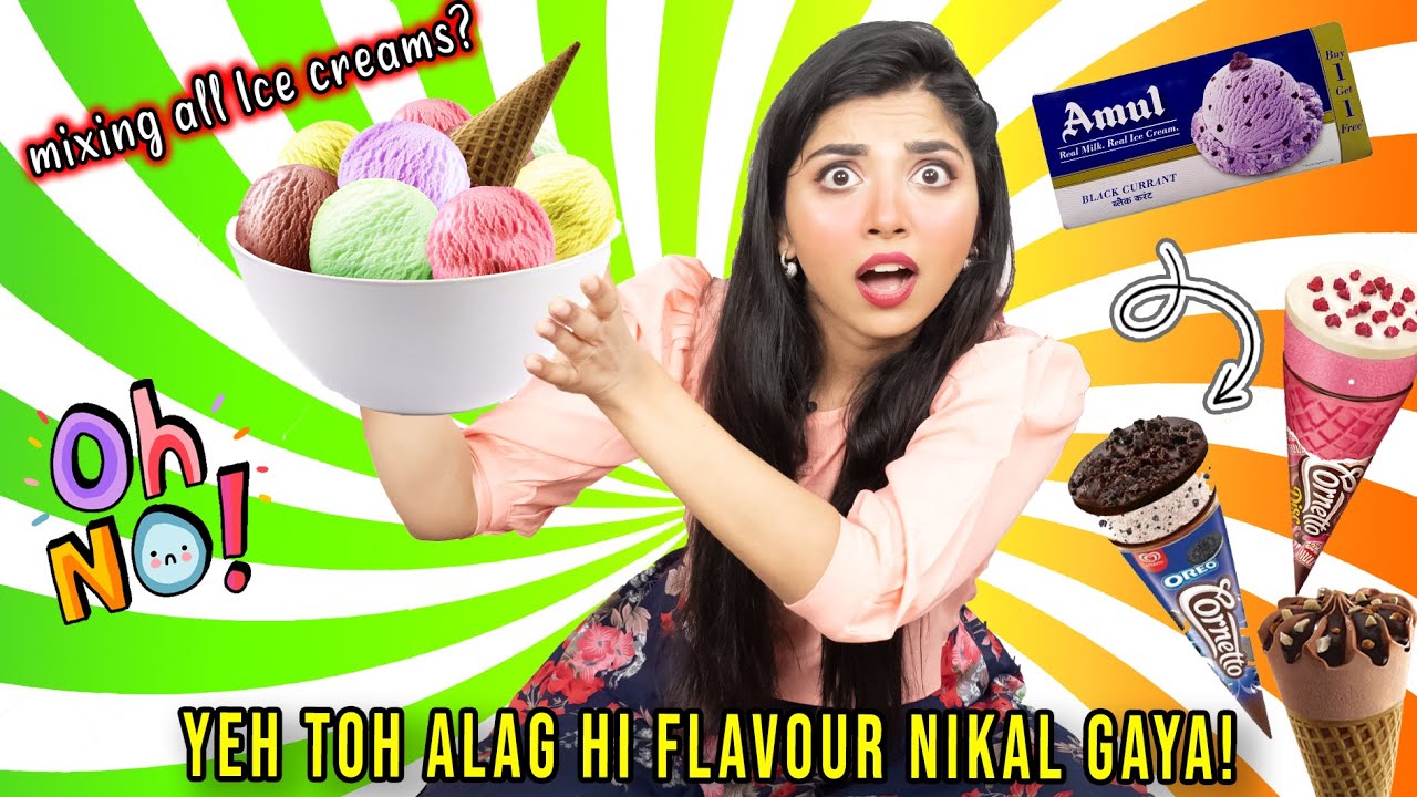 СМЕШИВАЕМ разные виды МОРОЖЕНОГО И ЕДИМ ЕГО!! | *Боже мой, это безумие*