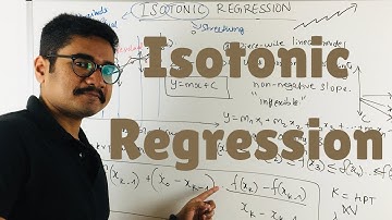 Machine Learning | Isotonic Regression