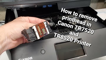 How to remove printhead in Canon Pixma TR8520 and TR7520 Printer to Clean or Replace