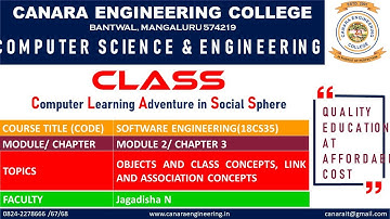 VTU SOFTWARE ENGINERING (18CS35) OBJECT ORIENTED MODELING [Class Modeling] (M2 L5)