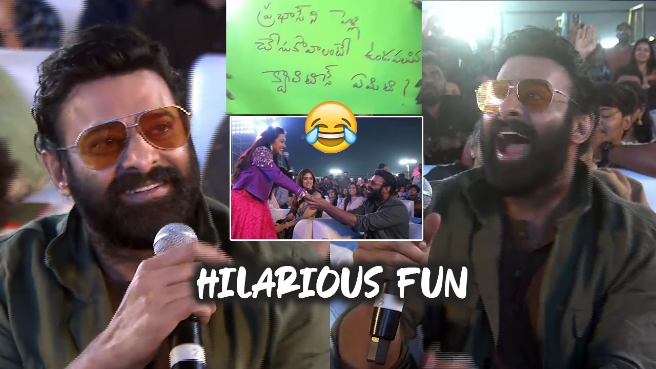 Prabhas Funny Answers To Fans Questions @ The Raja Saab Pre Release Event