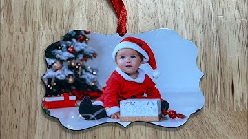 How to sublimate on double sided Christmas Ornaments