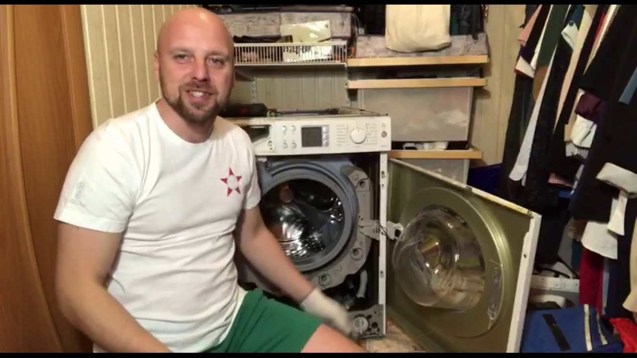 стиральная машина двигается при отжиме