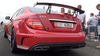 Mercedes C63 AMG Black Series 1000HP+ Tuning Acceleration Sound