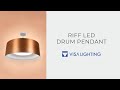 Visa Lighting's New Riff Lighting: Glare-Free LED Drum Pendant