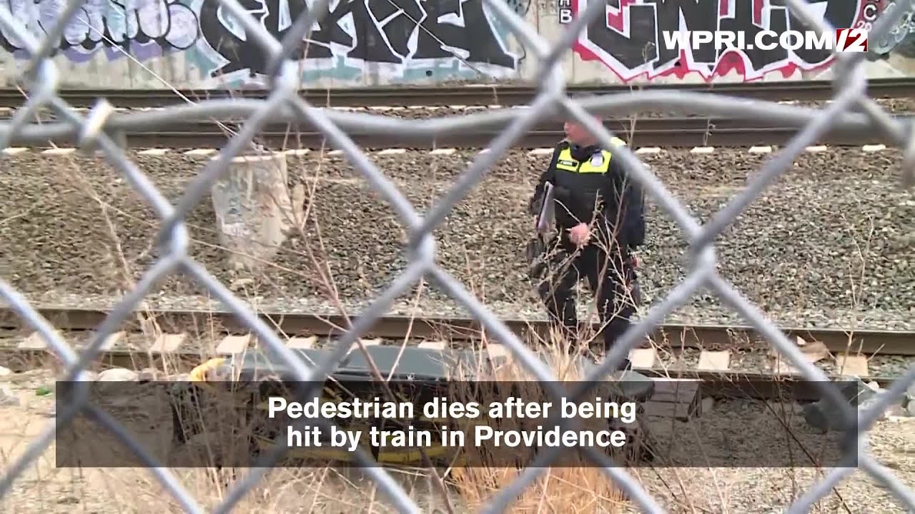 VIDEO NOW: Pedestrian dies after being hit by train in Providence - YouTube