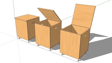 Simple Storage Box with a Click-Open Lid (SketchUp)