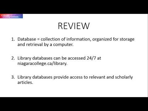 Thumbnail for the embedded element ""What is a Library Database?" (Conclusion)"