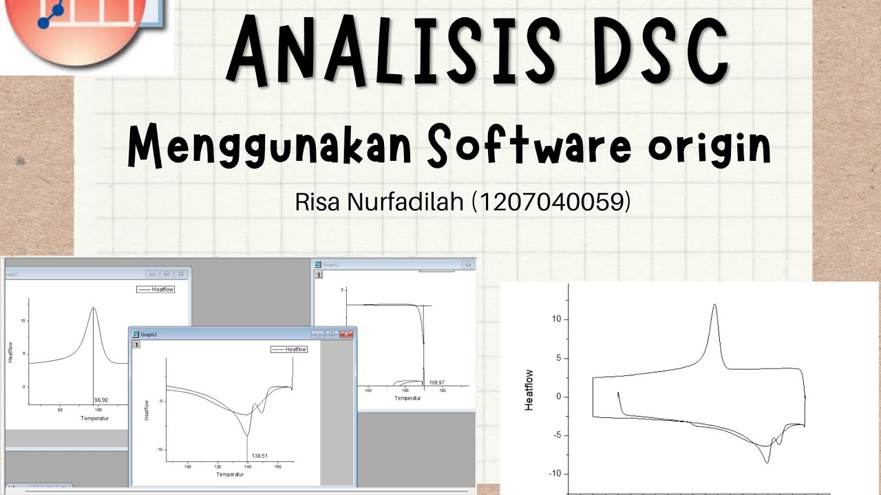 ANALISIS KURVA DSC MENGGUNAKAN SOFTWARE ORIGIN - YouTube