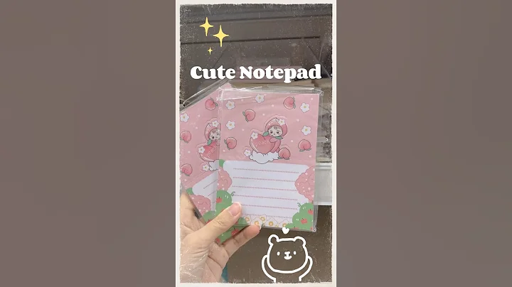 Cute Notepad in Mr DIY 🍑✨ #stationery #adorable #cute #notepad #aesthetic #MrDIY #Shorts