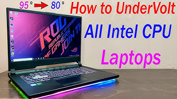 3 Ways to Undervolt All Intel CPU Laptops in 2021 - ft. Asus Rog Strix G, G15, F15, Nitro 5, Legion