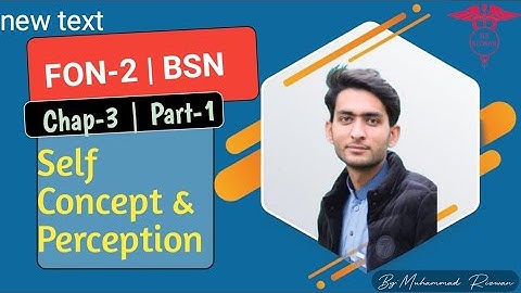 Self Concept and Self Perception Urdu/Hindi|| FON-2|| Chap-3,Part-1|| BSN Study, KMU MCQS Patterns