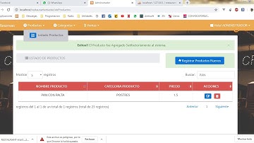 sistema de restaurante PHP y mysql