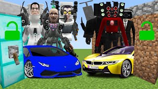 TİTAN HOPARLÖR KAFA GARAJ VS TESLA SKİBİDİ TUVALET GARAJ 😱 - Minecraft