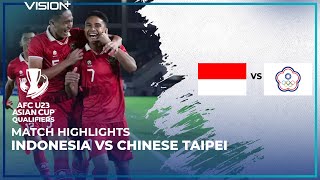 MATCH HIGHLIGHTS: Indonesia 9 - 0 Chinese Taipei | AFC U23 Qualifiers