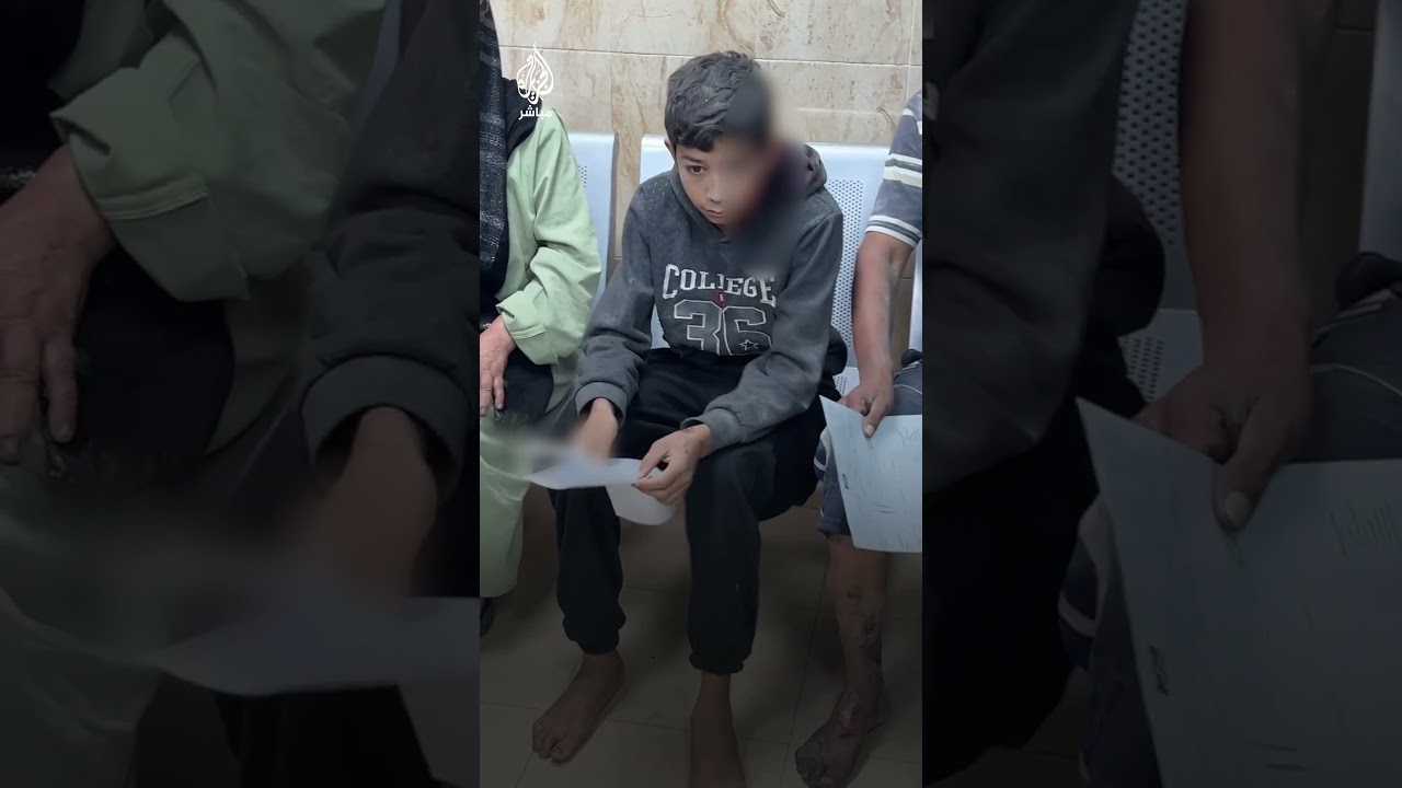 رجفة طفل ناجٍ من قصف للاحتلال الإسرائيلي