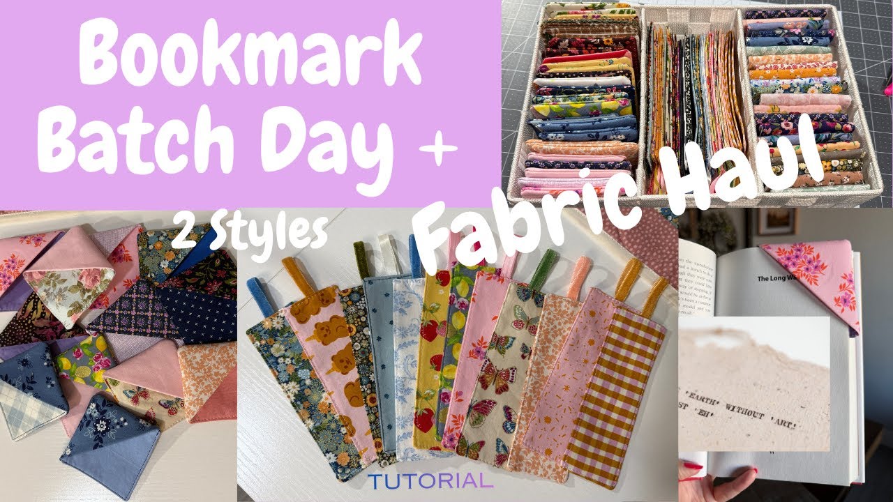 Sewing with Scraps That SELL | Bookmark Tutorial + Fabric Haul