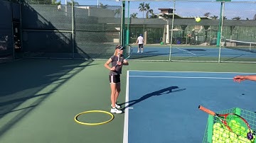 Semi open forehand footwork drill with Joel Myers