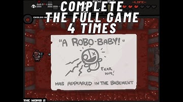 Complete the full game 4 times - The Binding of Isaac: Eternal Edition! Wrath of the Lamb v1.666