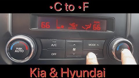 Kia Sorento Temperature setting from Celsius to fahrenheit |@hyundaiindia @KiaCanada