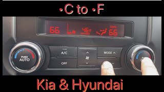 Kia Sorento Temperature setting from Celsius to fahrenheit |@hyundaiindia @KiaCanada