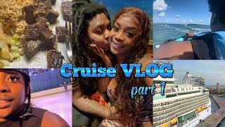 OUR 1ST CRUISE! 🏝️🚢 | Royal Caribbean Freedom Of The Seas Vacation Vlog Pt. 1 CocoCay Bahamas