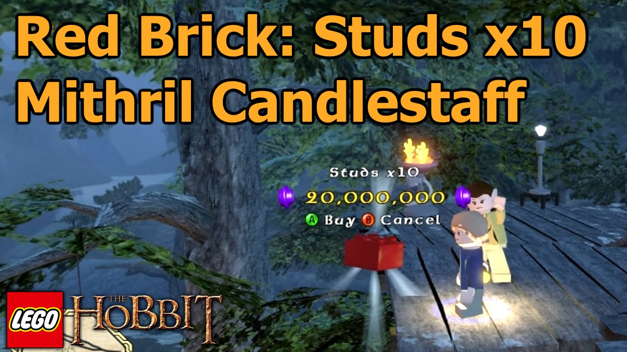 Red Brick: Studs x10 - Mithril Candelstaff - Candle With Care - Lego: Hobbit - YouTube