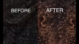 Lightened my hair with Clairol's Textures and Tones! NO DAMAGE