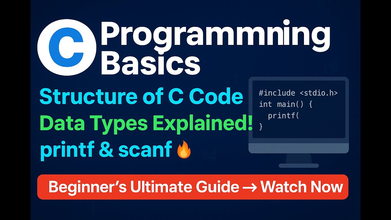 🚀 C Programming Tutorial #1 | Getting Started with C