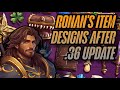 Ronan's Item Design Before And After .36 Update (Side by Side Comparison) | Backpack Brawl