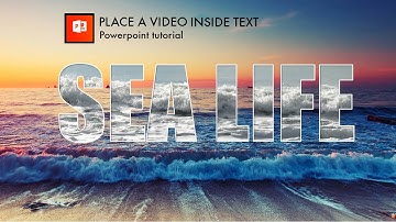 How to place a Video inside Text in PowerPoint