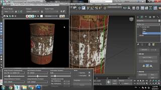 Basic Unwrapping in 3dsmax and texturing in Photoshop.