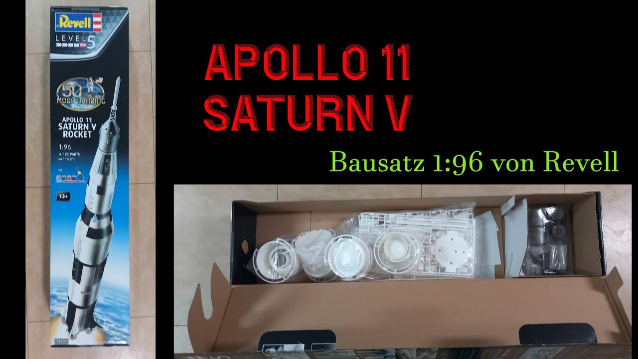 Bau der Saturn V-Rakete der Apollo 11 Mission im Maßstab 1:96 von Revell