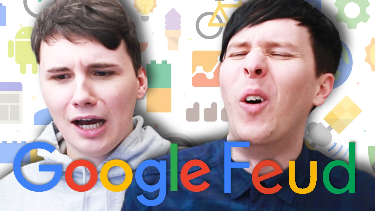 IS IT PAINFUL TO DIE?! - Dan and Phil play Google Feud #2 on Make