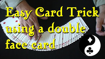 Easy Card Trick using a Double Face card