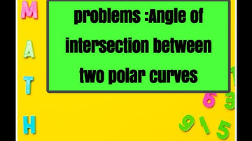 Angle of intersection between polar curves