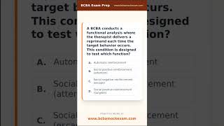BCBA Mock Question in 60 Seconds