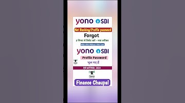 How to Reset Profile Password in SBI | SBI Profile Password Forgot | #sbiyono #sbi