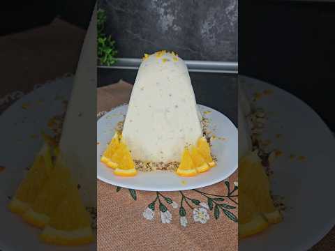 Творожная пасха с курагой, жареным миндалём и апельсиновый цедрой#food #рекомендации #рецепт