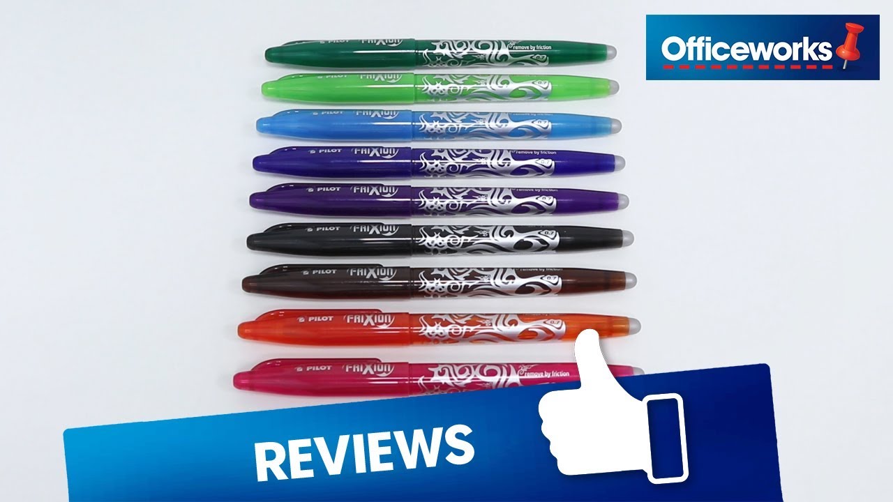Pilot Frixion Erasable Gel Pen Overview YouTube